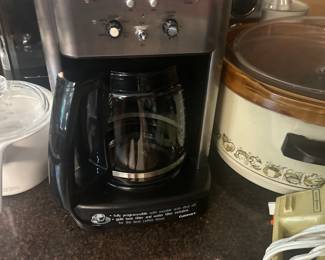 Cuisinart coffee maker, crock pots, mixers