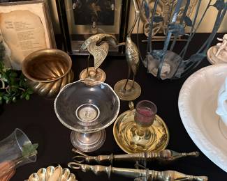 various candlesticks, decor, and more