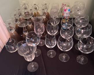 SO many wine glasses! 