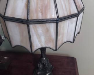 Glass table lamp