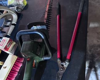 various garden tools