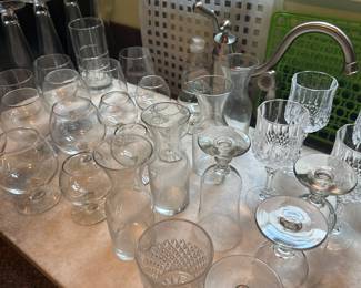 Glassware - decanter, glasses, wine glasses, stemless wine glasses, and more!