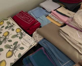 Tons of linens! 