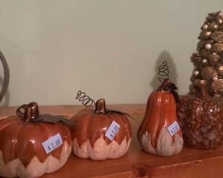 Fall decor - pumpkins and gourds