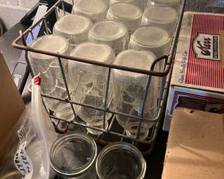 Vintage jars and glasses