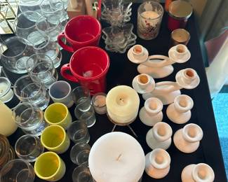 Candles, air fresheners, and candle holders!