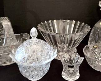 Block Crystal Decanter, Rosenthal, Noritake, More Lead Crystal Glassware