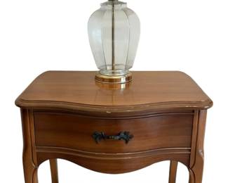 Dixie French Provincial Night Stand w Lamp