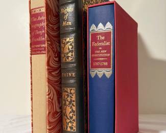 Easton Press Vintage Heritage Press Books The Federalist, Rights Of Man,  More