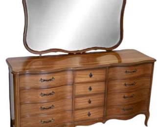 Dixie French Provincial Dresser with Mirror