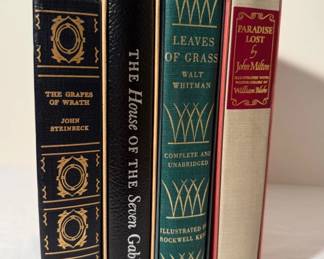 Vintage Hardback BooksJohn Steinbeck, Walt Whitman,  More 