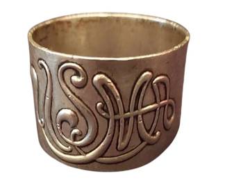 Sterling Silver West Point USMA Napkin Ring Class Of 1957 54g