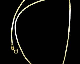 003 14k Italian Gold Chain 15 Long 2.58g