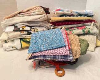 Mystery Lot New Vintage Kitchen Towels  More