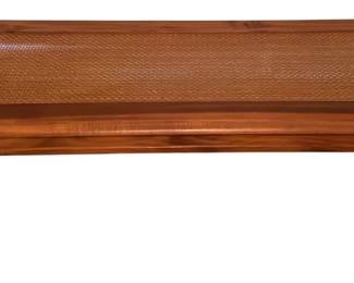 Wooden Woven Top Coffee Table