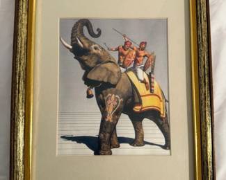 The Elephant At War Framed Print 