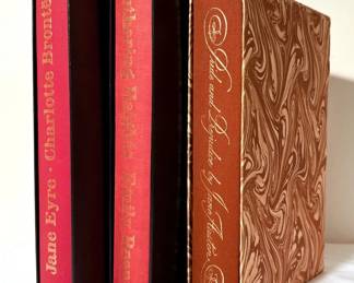Vintage Heritage Press Hardcover Books Jane Eyre, Wurthering Heights,  Pride And Prejudice 