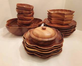 Vintage Monkeypod Bowls, More