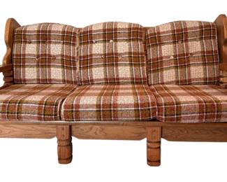 Vintage Plaid Sofa 