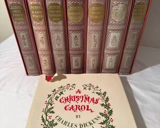 Vintage Hardback Heritage Press Books Charles Dickens Classics 