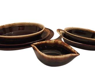 Pfaltzgraff Brown Drip Serving Dishes