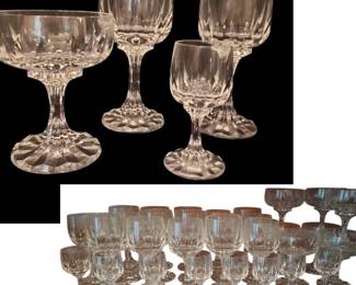 31 Villeroy Boch Crystal Glassware Pieces  4 Different Sizes 