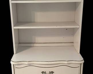 White Dresser With Shelf Top 2 Pieces
