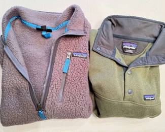 Two Mens Patagonia Pull Overs Large