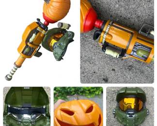 FortNite Pumpkin Launcher and Halo Mask