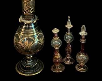 001 Egyptian Glass Perfume Bottles