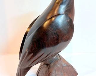 Carved Wood Bird Sculpture