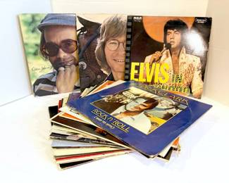 Various Vinyl Records, Elvis, Frank Sinatra, Elton John, Christmas Albums, More
