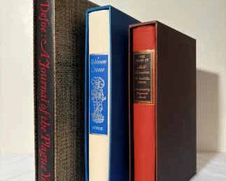 Vintage Heritage Press Books By Daniel Defoe Robinson Crusoe, A Journal Of The Plague Year, More