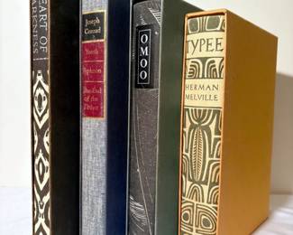 005 Vintage Heritage Press Books By Herman Melville And Joseph Conrad