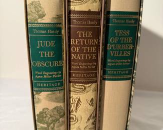 Vintage Hardback Heritage Press Books The Return Of The Native, Jude The Obscure,  More