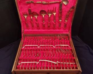 Star Of Thailand Brass Silverware Set 3 Levels