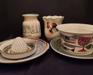 Studio Art Pottery Pieces Signed More