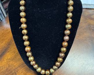 18” 14k & Tahitian Chocolate Pearl Necklace