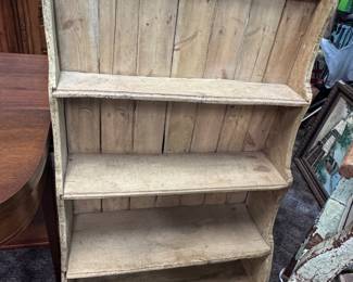 Graduated Scrubbed Pine Shelf