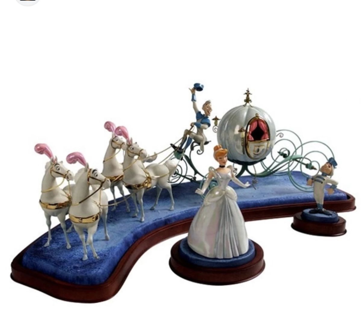 Cinderella Carriage and footman .Rare
