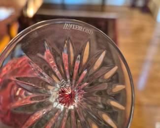 Waterford Lismore Crimson/Red Wine Hocks