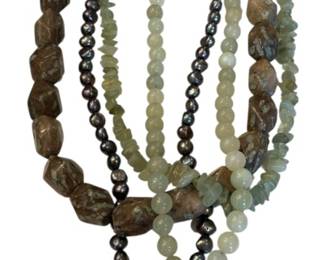 925 Sterling Jade Statement Necklace