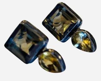 Sterling 925 Citrine Earrings