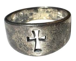 Retired Sterling James Avery Cross Ring