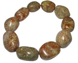 African Unakite Tumbled Bracelet