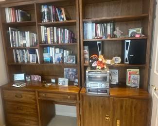 Bookshelves & variety of books