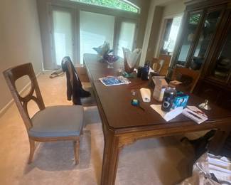 Dining table with extensions 