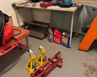 Various items for working on cars