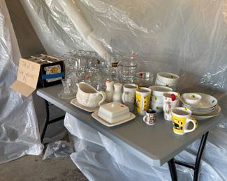 Glass and dish wares