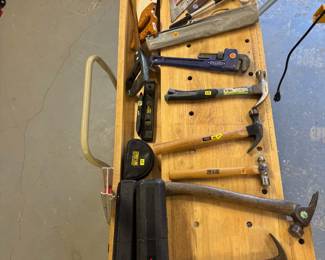 Various hand tools, some antique.